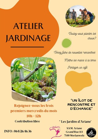 Les trois premiers mercredis du mois de 10h à 12h