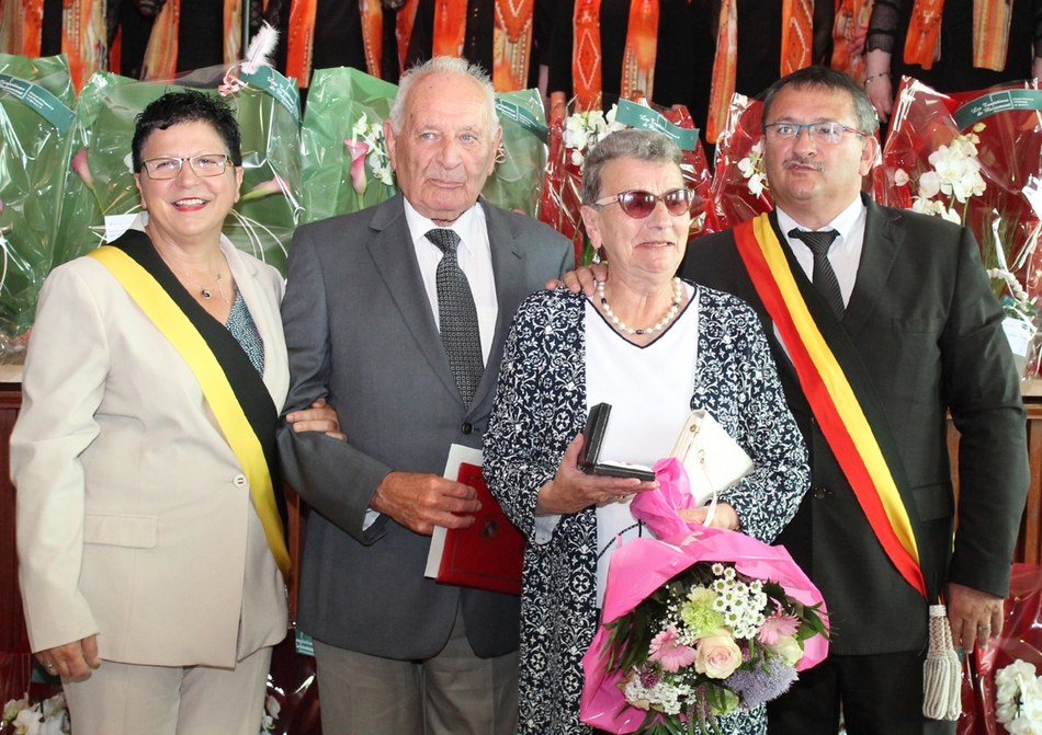 M. André Dantinne et Mme Jeannine Duchesnes, 65 ans de mariage