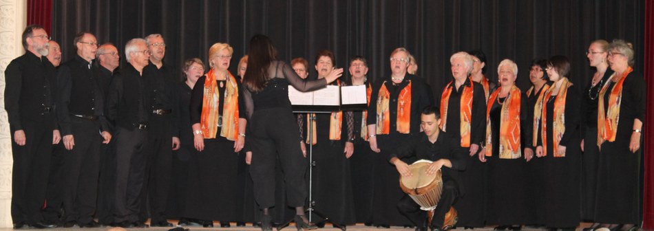 La Chorale l'Emilienne lors de la cérémonie des Noces d'Or 2013