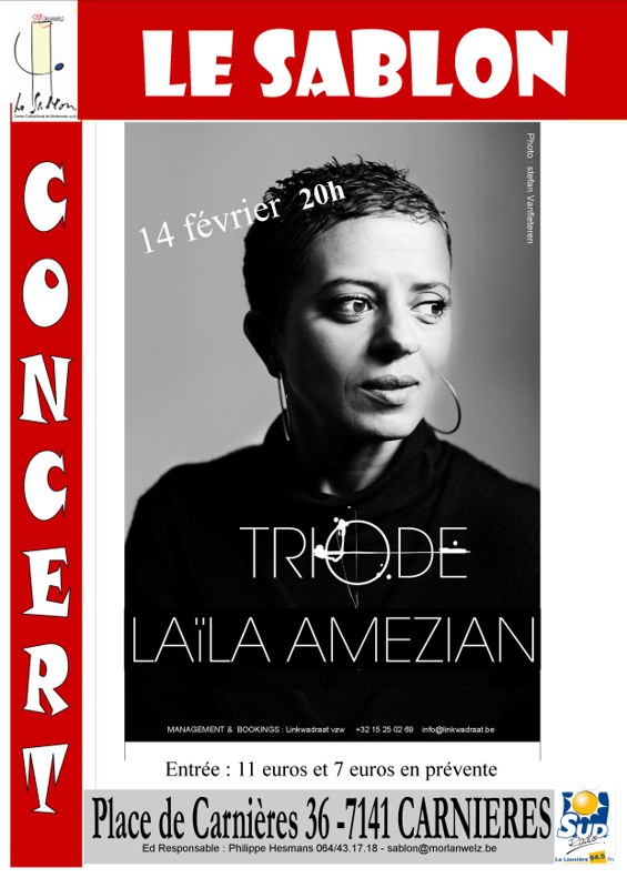 vendredi 14/02 à 20h : concert de Laïla Amezian