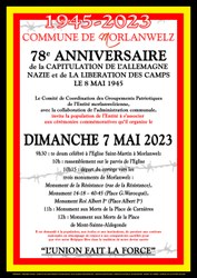 8 mai 1945 - Capitulation de l'Allemage nazie et Libération des camps
