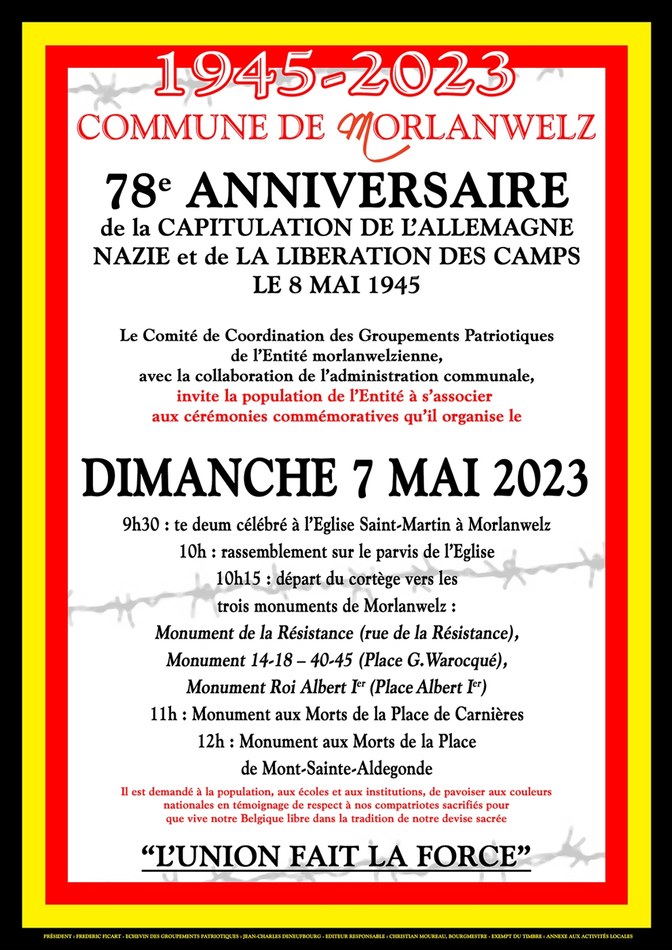 8 mai 1945 - Capitulation de l'Allemage nazie et Libération des camps